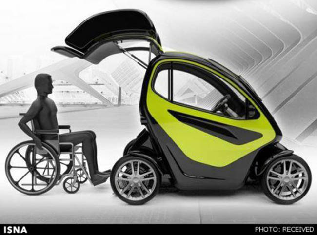 حل مشکل جابجایی معلولان با خودروی الکتریکی جدید