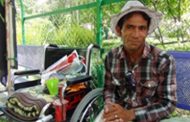 جوان معلول ، همدان تا شیراز را رکاب زد